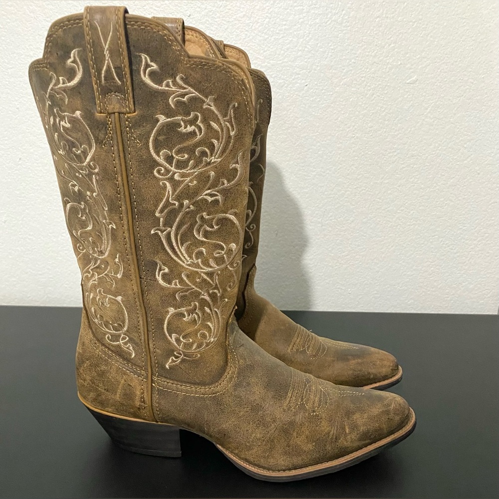 Twisted X Tan Heeled Boots - Picture 9 of 15